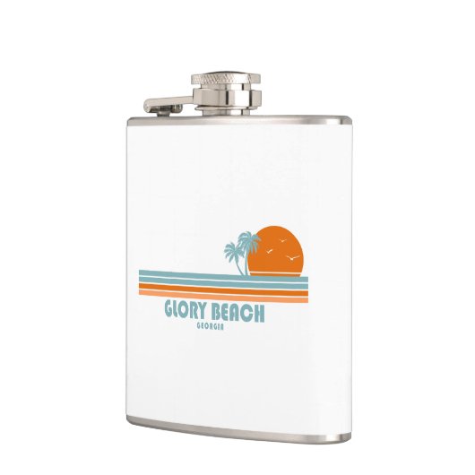 Flasques Glory Beach Georgia Sun Palm Trees (Gauche)