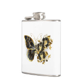 Flasques Gold flower Butterfly with Black Orchid (Gauche)