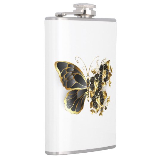 Flasques Gold flower Butterfly with Black Orchid (Droite)