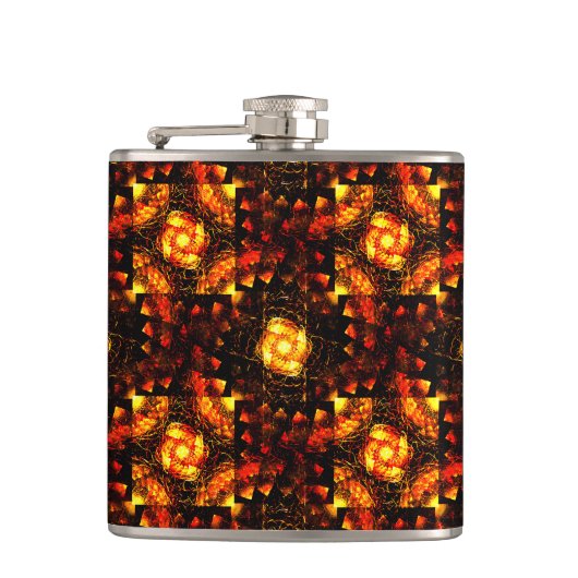 Flasques Gold Modern Boho Elegant Abstract Art Pattern #506 (Devant)