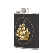 Flasques Gold Sailboat Nautical (Gauche)