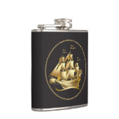 Flasques Gold Sailboat Nautical (Droite)