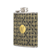 Flasques Gold Scratch Golden Modern Glamor Unique Monogramm (Gauche)