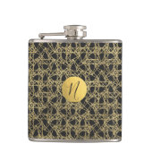 Flasques Gold Scratch Golden Modern Glamor Unique Monogramm (Devant)