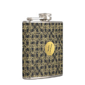 Flasques Gold Scratch Golden Modern Glamor Unique Monogramm (Droite)