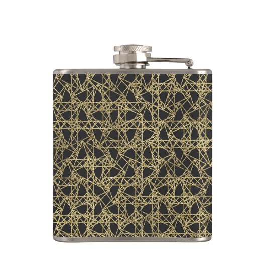 Flasques Gold Scratch Golden Modern Glamor Unique Monogramm (Dos)