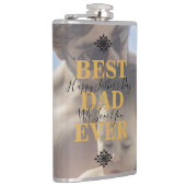 Flasques Gold tendance Meilleur papa jamais Fête des pères (Droite)