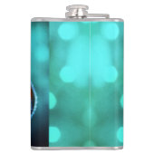 Flasques Golden Marigold sur Turquoise Bokeh (Dos)