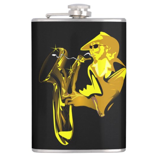 Flasques Golden Saxaphonist (Devant)