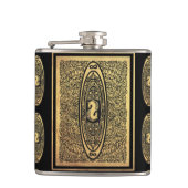 Flasques Golden Seahorse Mandala - Ornate Infinity Design (Devant)