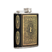 Flasques Golden Seahorse Mandala - Ornate Infinity Design (Droite)