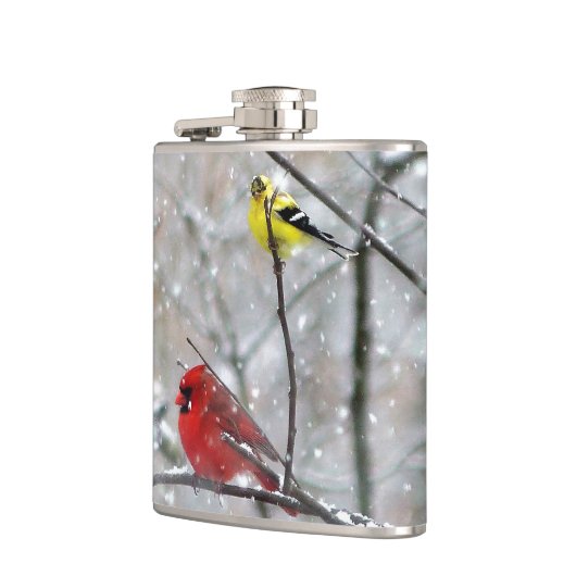 Flasques Goldfinch Et Cardinal (Gauche)