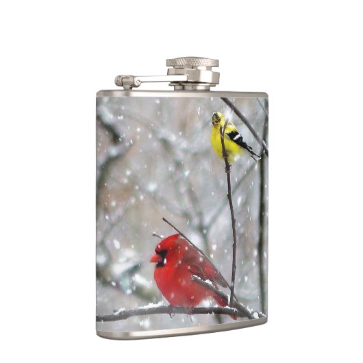 Flasques Goldfinch Et Cardinal (Droite)