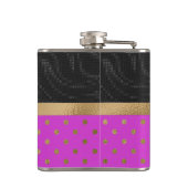 Flasques Golf à thème fille rose et noir (Dos)