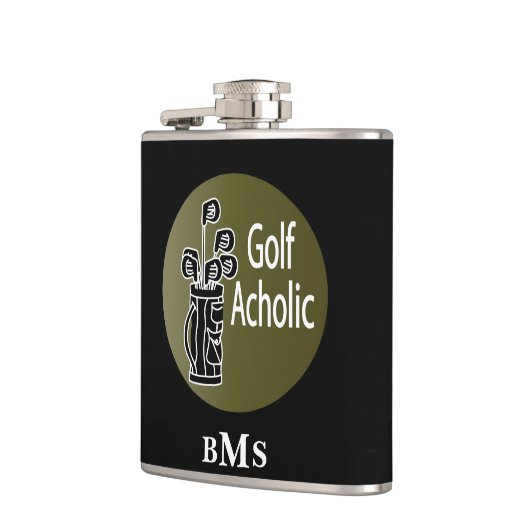 Flasques Golf Aholic de monogramme (Gauche)