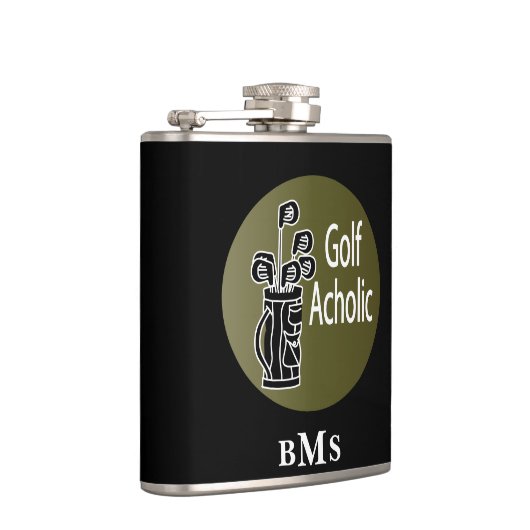 Flasques Golf Aholic de monogramme (Droite)