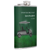 Flasques Golf Bachelor Party - voiturette de golf et green (Droite)