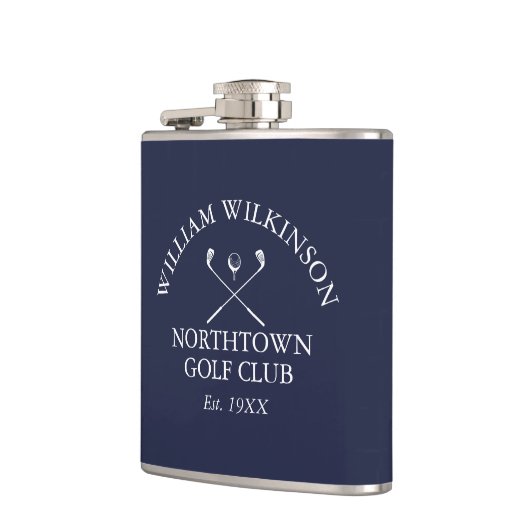 Flasques Golf Club Et Nom Du Membre Marine Blue (Gauche)