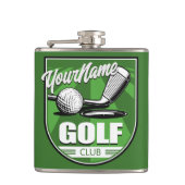 Flasques Golf Club NAME Pro Golfer Player Personnalisé (Devant)