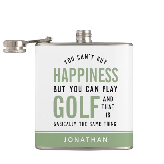 Flasques Golf est le bonheur Funny Golf Lover cadeaux (Ouvert)