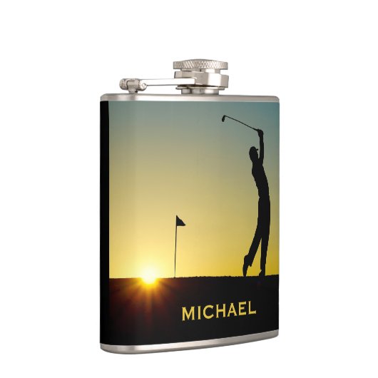 Flasques Golfer at Sunset Personalised (Droite)