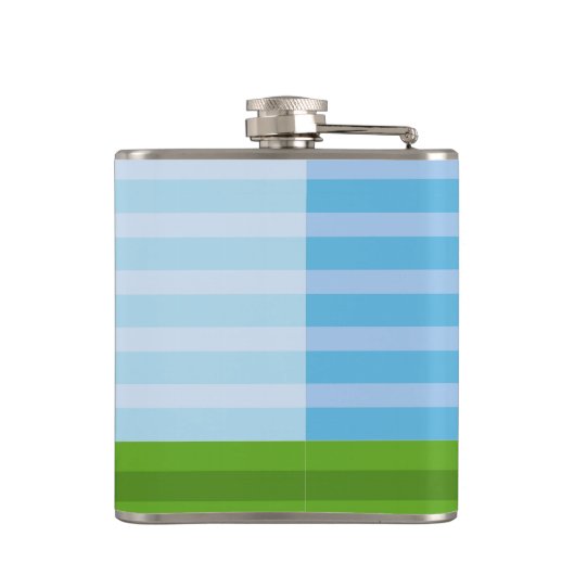 Flasques Golfer Silhouette "Ajouter votre nom" (Dos)