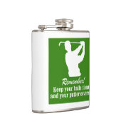 Flasques Golfeur jouant au golf d'humour de putter de (Droite)