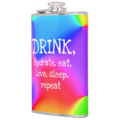 Flasques GOURDE, S'hydrater, Manger, Aimer, Dormir, Répéter (Gauche)