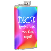 Flasques GOURDE, S'hydrater, Manger, Aimer, Dormir, Répéter (Droite)