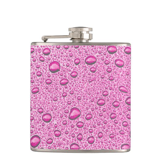 Flasques gouttelettes d'eau roses chaudes (Devant)