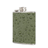 Flasques gouttelettes d'eau verte d'olive (Gauche)