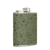 Flasques gouttelettes d'eau verte d'olive (Droite)