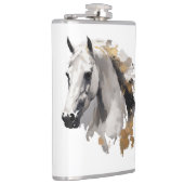 Flasques Grâce galopante Cheval blanc Art (Droite)