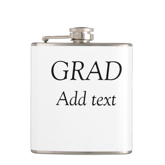 Flasques Grad simple graduation minimale élégante typo mode (Devant)