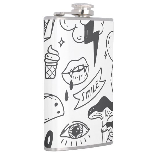 Flasques Graffiti mignon : Doodle Art Set. (Droite)