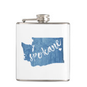 Flasques Grain de bois de Spokane Washington (Devant)