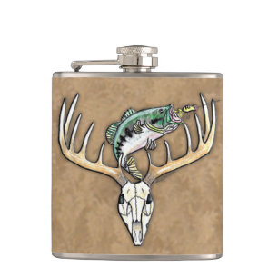 Flasques Grand boire bas sautant de klaxons de cerfs