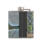 Flasques Grand camion de livraison jaune de camion de (Dos)