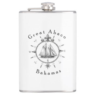 Flasques Grand compas de navigation nautique d'Abaco Bahama