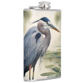 Flasques Grand héron bleu (Droite)