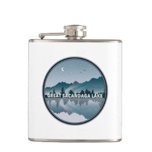 Flasques Grand lac Sacandaga New York Reflet