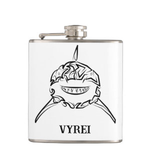 Flasques Grand requin blanc de la tribu noire et blanche