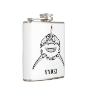 Flasques Grand requin blanc de la tribu noire et blanche (Droite)