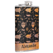 Flasques Grand Steampunk Rusty Airship Thème Personnalisé N (Droite)