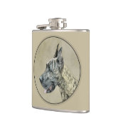 Flasques Grande Danse (Brindle) Peinture - Art Chien origin (Gauche)