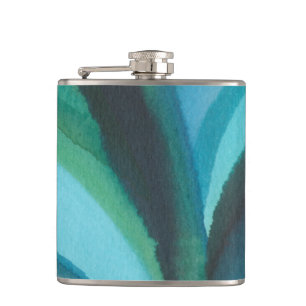 Flasques Grande feuille bleue I