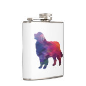 Flasques Grande race de chiens Pyrénées Geo Silhouette Purp (Droite)