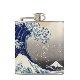 Flasques Grande vague Kanagawa peinture japonaise