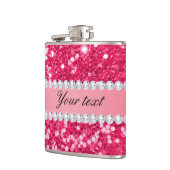 Flasques Grandes parties scintillantes de Faux de roses (Gauche)