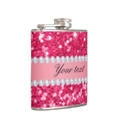 Flasques Grandes parties scintillantes de Faux de roses (Droite)